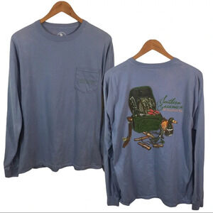 LS108 Men’s Southern Casanova Preppy Long Sleeve Pocket T Shirt L